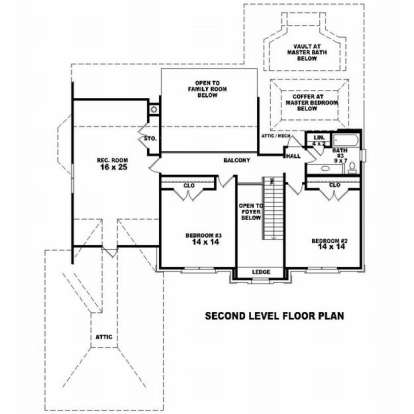 Floorplan 2 for House Plan #053-01557