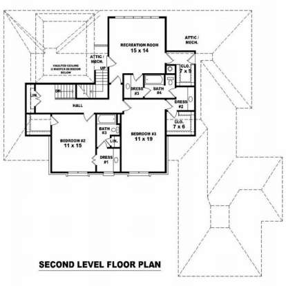 Floorplan 2 for House Plan #053-01558