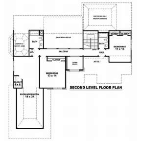 Floorplan 2 for House Plan #053-01559