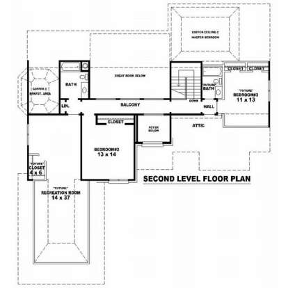 Floorplan 2 for House Plan #053-01561