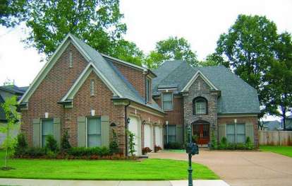 French Country House Plan #053-01562 Elevation Photo