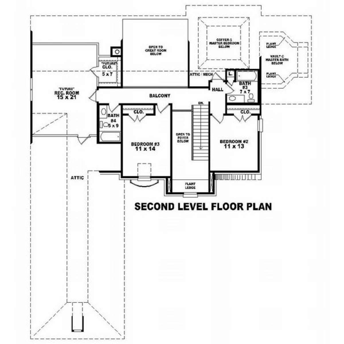 Floorplan 2 for House Plan #053-01565
