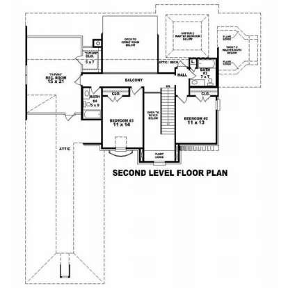Floorplan 2 for House Plan #053-01565