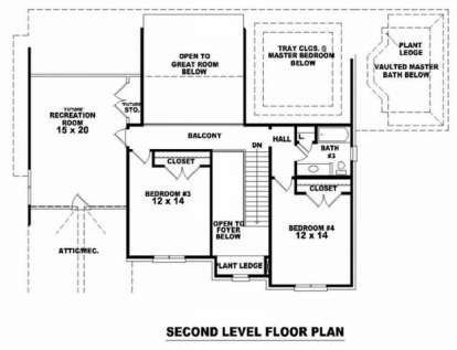 Floorplan 2 for House Plan #053-01566