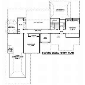 Floorplan 2 for House Plan #053-01567