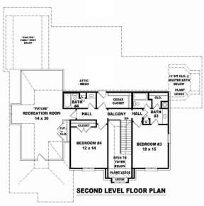 Floorplan 2 for House Plan #053-01569
