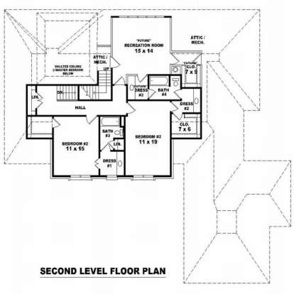Floorplan 2 for House Plan #053-01570