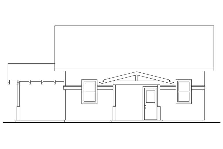 Narrow Lot House Plan #035-00265 Elevation Photo