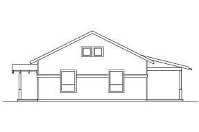 Narrow Lot House Plan #035-00265 Elevation Photo