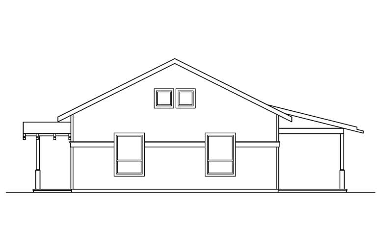 Narrow Lot House Plan #035-00265 Elevation Photo