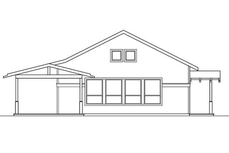 Narrow Lot House Plan #035-00265 Elevation Photo