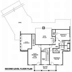 Floorplan 2 for House Plan #053-01580