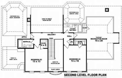 Floorplan 2 for House Plan #053-01583