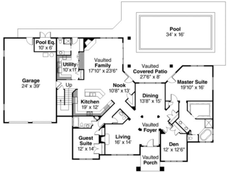 House Plan House Plan #917 Drawing 1
