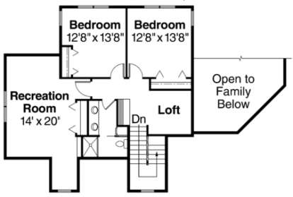 Second Floor for House Plan #035-00266