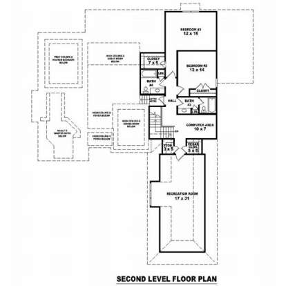 Floorplan 2 for House Plan #053-01589