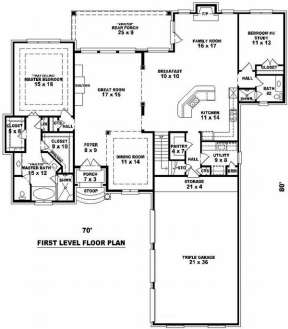 Floorplan 1 for House Plan #053-01590