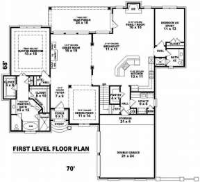 Floorplan 1 for House Plan #053-01592