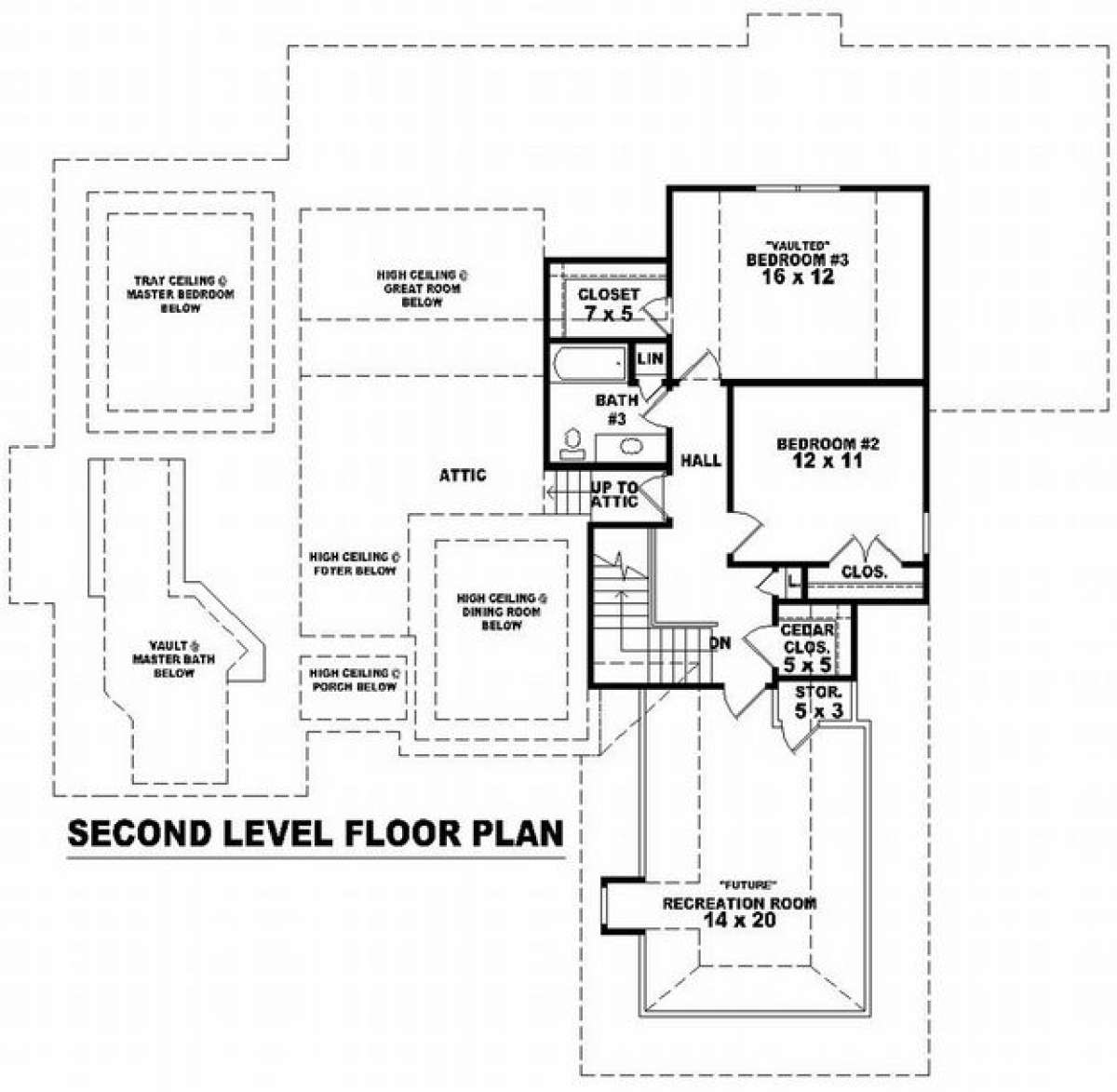 Floorplan 2 for House Plan #053-01592