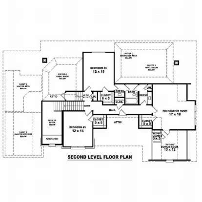 Floorplan 2 for House Plan #053-01599