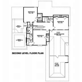 Floorplan 2 for House Plan #053-01600