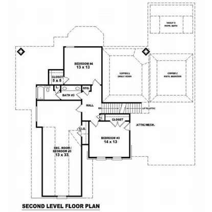 Floorplan 2 for House Plan #053-01601