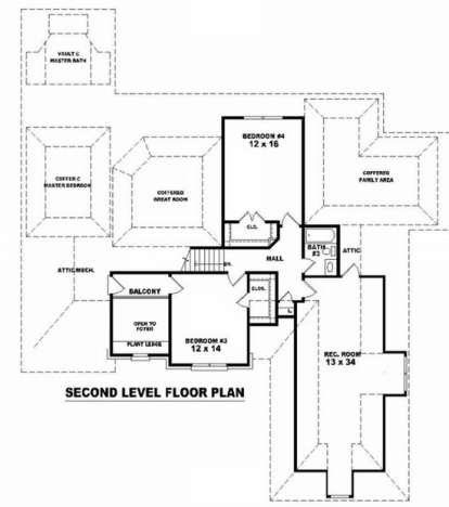 Floorplan 2 for House Plan #053-01605