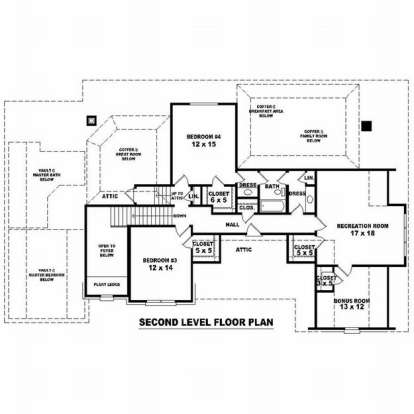 Floorplan 2 for House Plan #053-01609