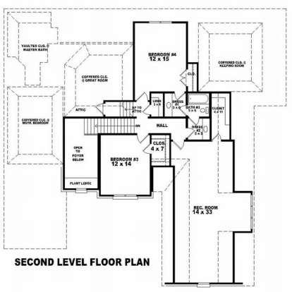 Floorplan 2 for House Plan #053-01610