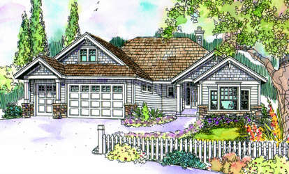 Craftsman House Plan #035-00269 Elevation Photo
