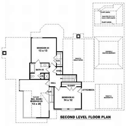 Floorplan 2 for House Plan #053-01616