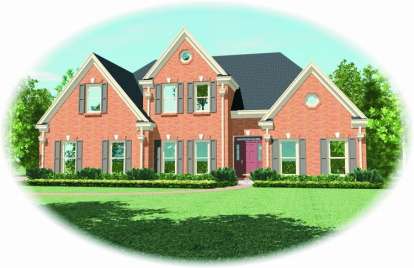 French Country House Plan #053-01617 Elevation Photo