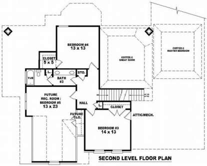 Floorplan 2 for House Plan #053-01617