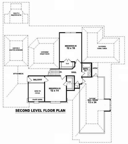 Floorplan 2 for House Plan #053-01620