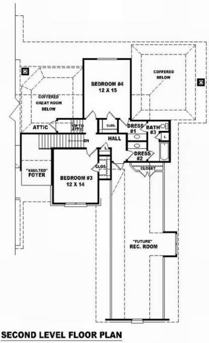 Floorplan 2 for House Plan #053-01623