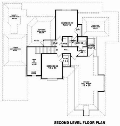 Floorplan 2 for House Plan #053-01624