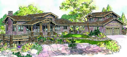 Craftsman House Plan #035-00270 Elevation Photo