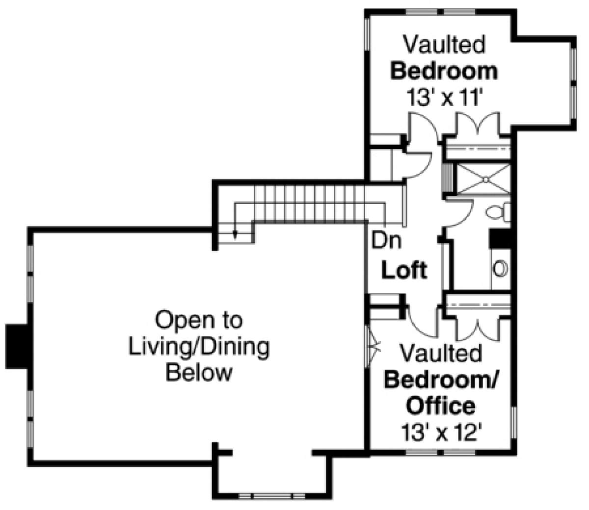 Floorplan 2 for House Plan #035-00270