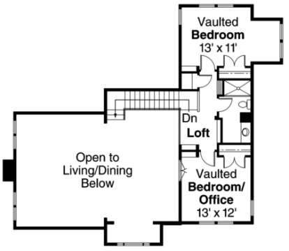 House Plan House Plan #921 Drawing 2