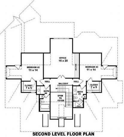 Floorplan 2 for House Plan #053-01630