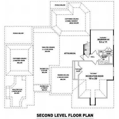 Floorplan 2 for House Plan #053-01632