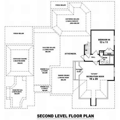 Floorplan 2 for House Plan #053-01633
