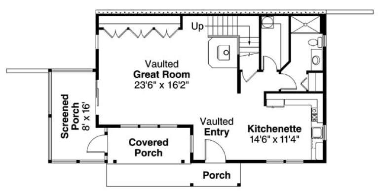 House Plan House Plan #922 Drawing 1