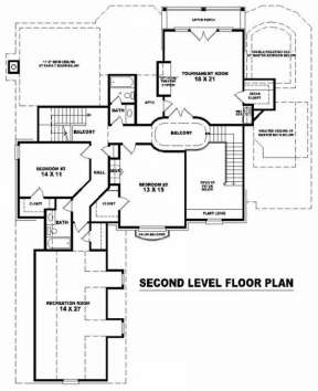 Floorplan 2 for House Plan #053-01640