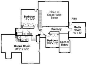Floorplan 2 for House Plan #035-00272