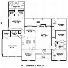 Floorplan 1 for House Plan #053-01646