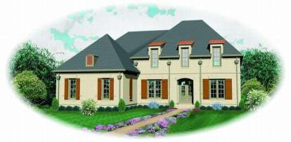 4 Bed, 4 Bath, 3696 Square Foot House Plan - #053-01648