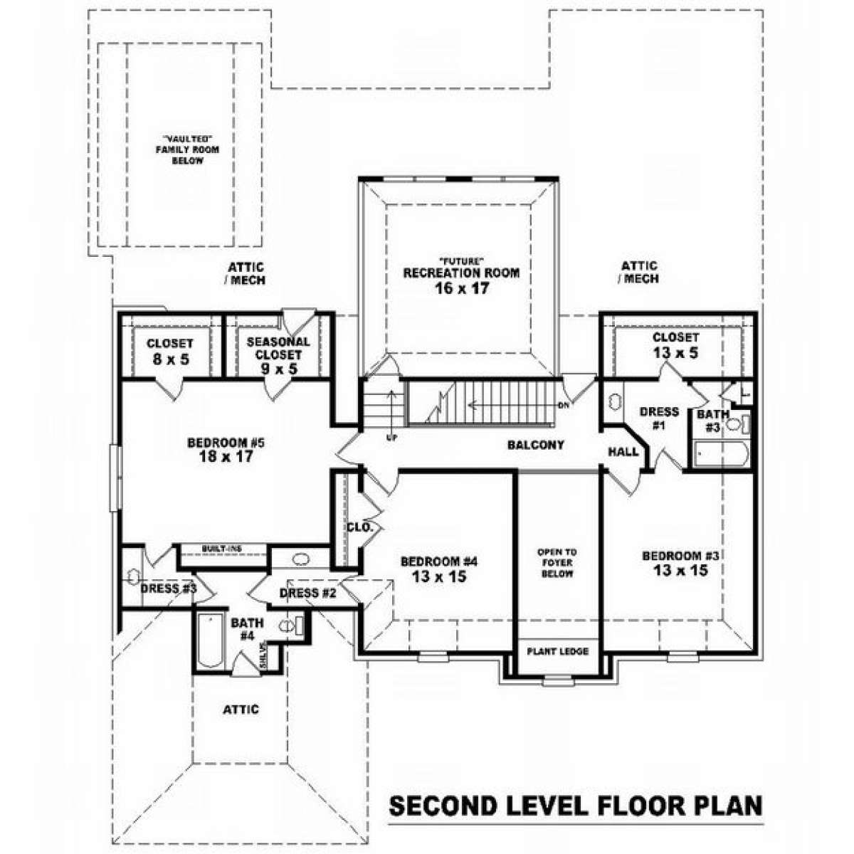Floorplan 2 for House Plan #053-01649