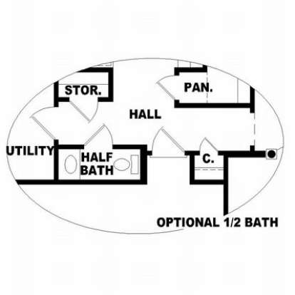 Floorplan 3 for House Plan #053-01654