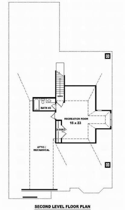 Floorplan 2 for House Plan #053-01666